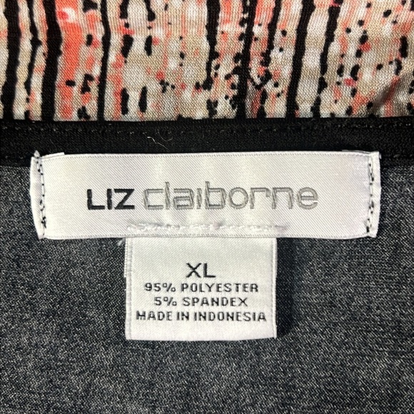 Liz Claiborne. EC. Draping neckline and cap sleeve pullover top. Size X-Large - Picture 2 of 6